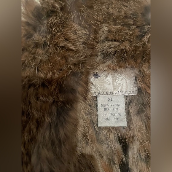 Alberto Makali 100% genuine rabbit fur vest - Picture 3 of 3